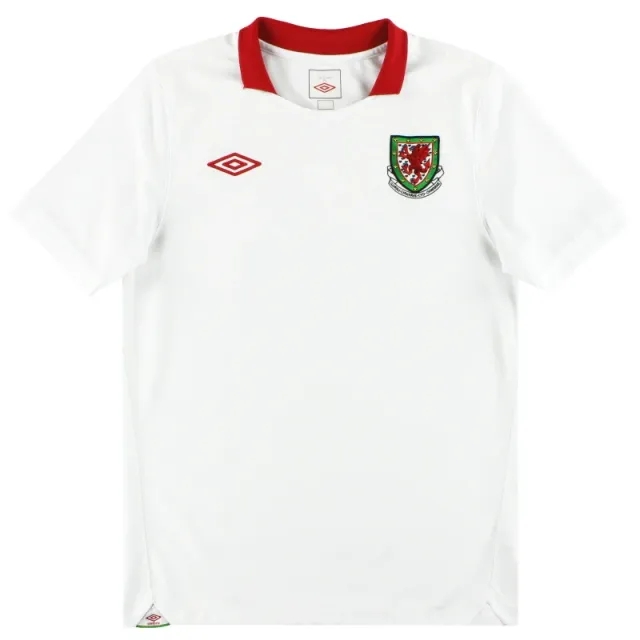 2010-11 Wales Umbro Away Shirt *Mint* L - Wales / Mint 