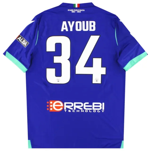 2022-23 SPAL Macron Player Issue Third Shirt Ayoub #34 *As New* L - Other Italian Clubs / As New 