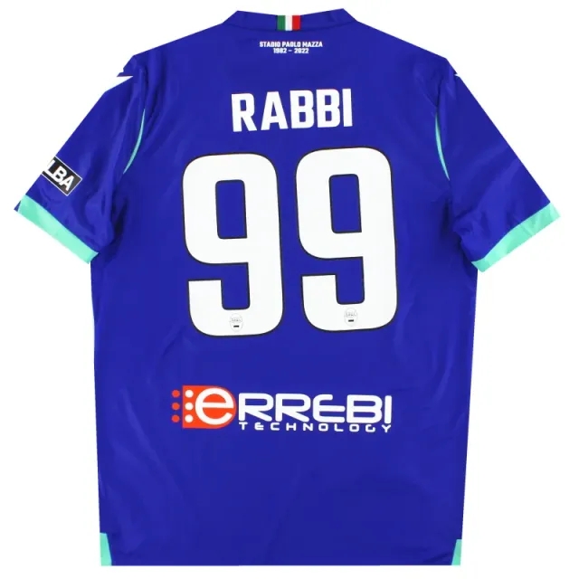 2022-23 SPAL Macron Player Issue Third Shirt Rabbi #99 *As New* L - Other Italian Clubs / As New 