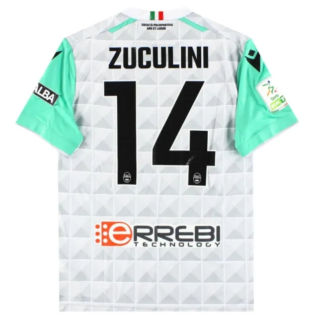 2022-23 SPAL Macron Player Issue Away Shirt Zuculini #14 *As New* M - Other Italian Clubs / As New 