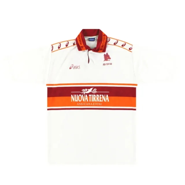 1994-95 Roma Asics Away Shirt #10 L - Roma / Excellent 