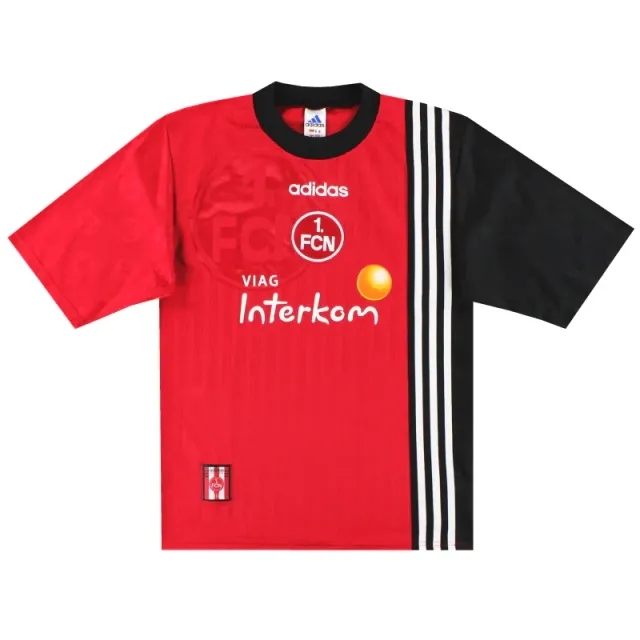 1997-99 Nurnberg adidas Home Shirt S - Other German Clubs / Excellent 