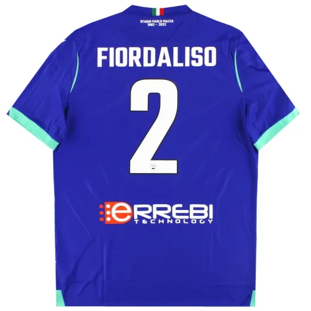 2022-23 SPAL Macron Player Issue Third Shirt Fiordaliso #2 *As New* L - Other Italian Clubs / As New 
