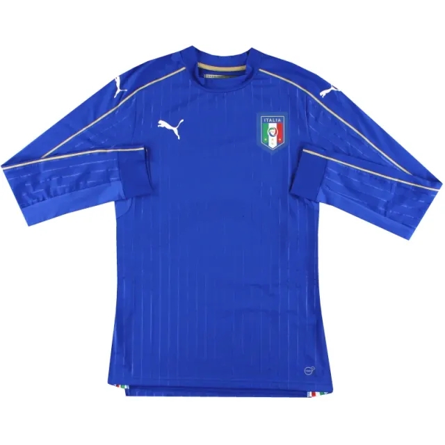 2016-17 Italy Player Issue Authentic Home Shirt L/S *As New* XL - Italy / As New 
