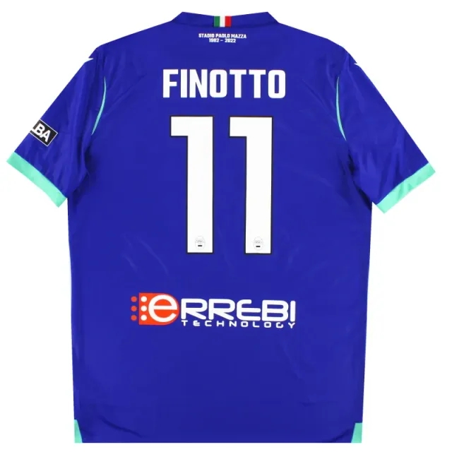 2022-23 SPAL Macron Player Issue Third Shirt Finotto #11 *As New* XL - Other Italian Clubs / As New 