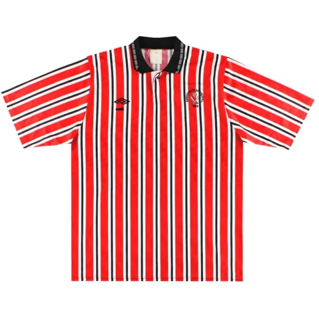1990-92 Sheffield United Umbro Home Shirt S - Sheffield United / Very good 