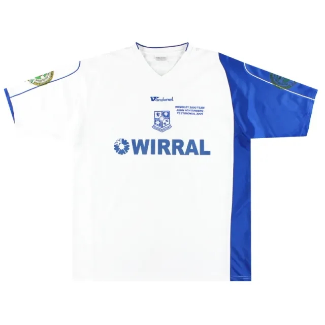 2009 Tranmere Rovers John Achterberg Testimonial Home Shirt #4 XL - Tranmere Rovers / Excellent 