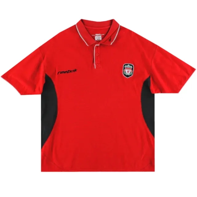 2002-04 Liverpool Reebok Polo Shirt XL - Liverpool / Very good 