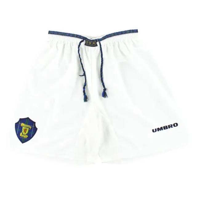 1998-00 Scotland Umbro Home Shorts *Mint* M - Scotland / Mint 