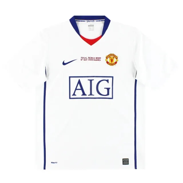 2008-09 Manchester United Nike 'Final Roma' Away Shirt *Mint* XXL - Manchester United / Mint 