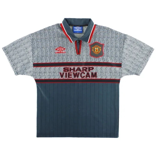 1995-96 Manchester United Umbro Away Shirt Y - Manchester United / Excellent 