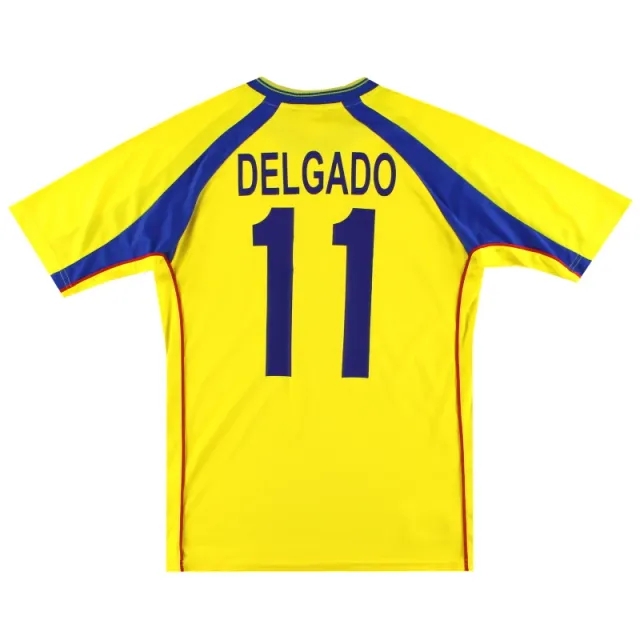 2002-03 Ecuador Marathon Home Shirt Delgado #11 M - Ecuador / Excellent 