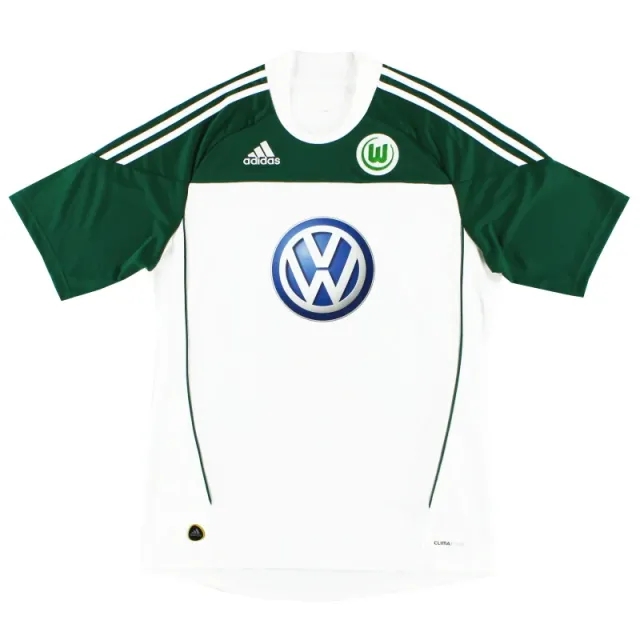 2010-11 Wolfsburg adidas Home Shirt L - Other German Clubs / Excellent 