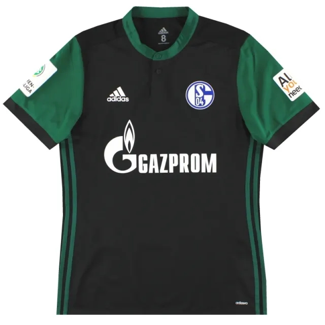 2017-18 Schalke adidas Player Issue Third Shirt #15 *Mint* L - Schalke / Mint 