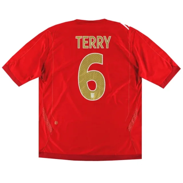2006-08 England Umbro Away Shirt Terry #6 XL - England / Excellent 