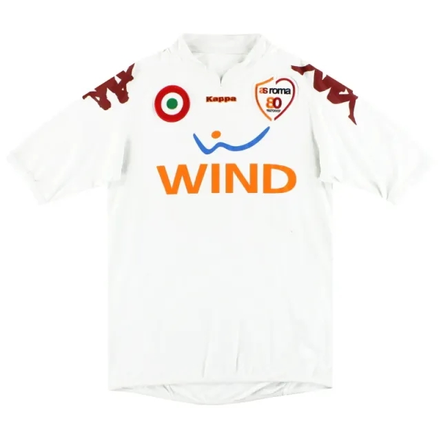 2007-08 Roma Kappa 80th Anniversary Away Shirt XL - Roma / Excellent 