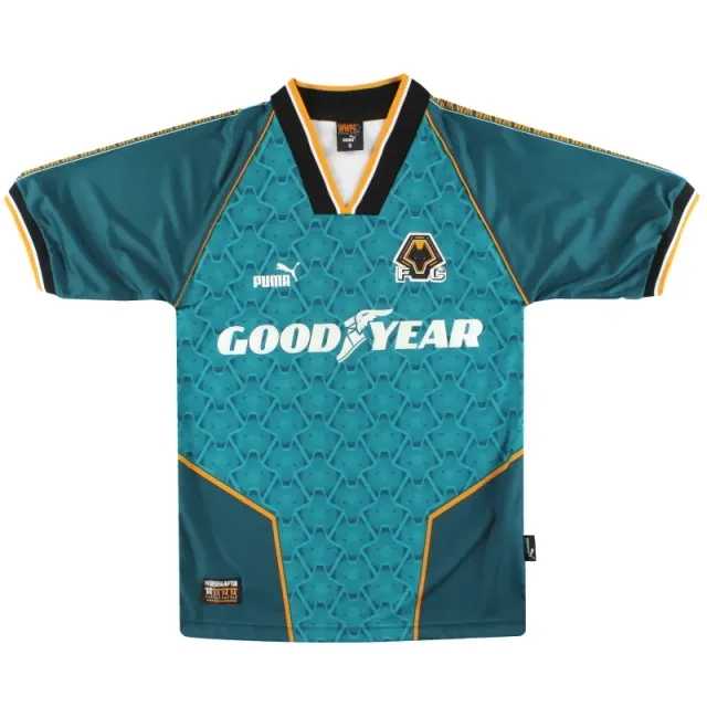 1996-97 Wolves Puma Away Shirt M - Wolves / Excellent 