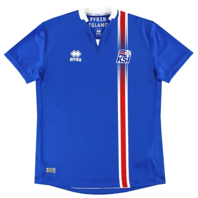2016-17 Iceland Errea Home Shirt *Mint* M - Other European / Mint 