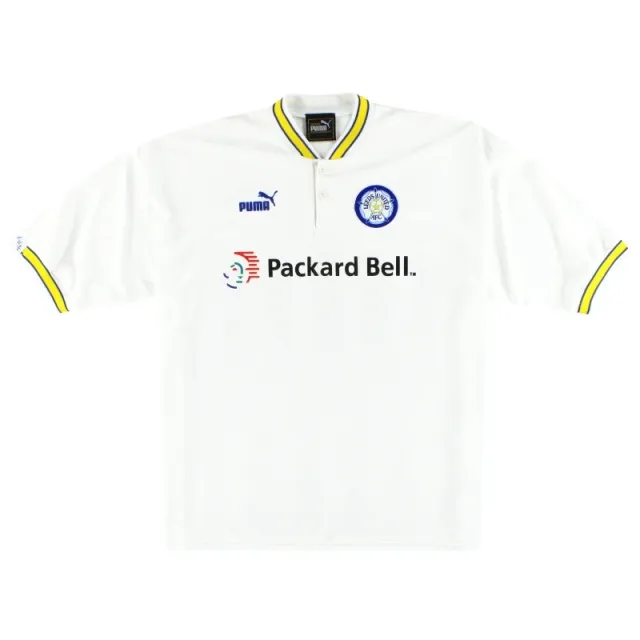 1996-98 Leeds Puma Home Shirt L - Leeds / Excellent 