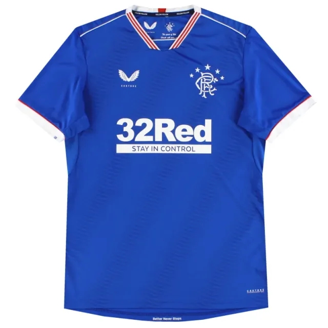 2020-21 Rangers Castore Home Shirt XL - Rangers / Excellent 