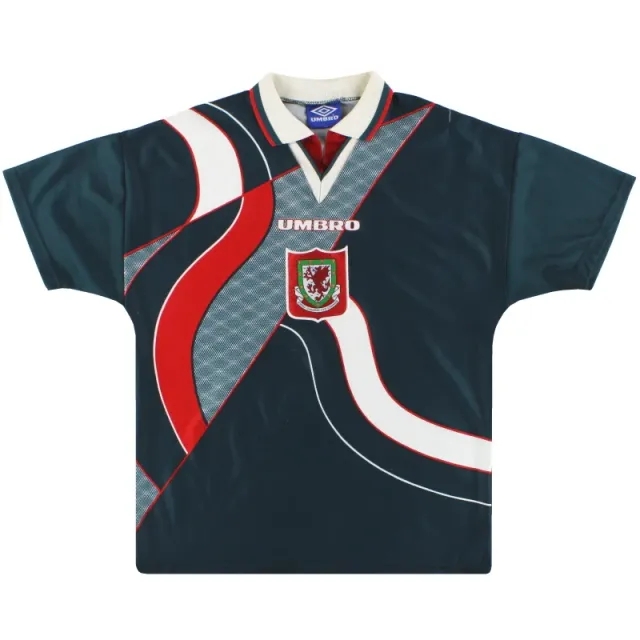 1995-96 Wales Umbro Away Shirt L - Wales / Excellent 