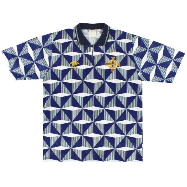 1990-93 Northern Ireland Umbro Away Shirt L - Northern Ireland / Excellent 