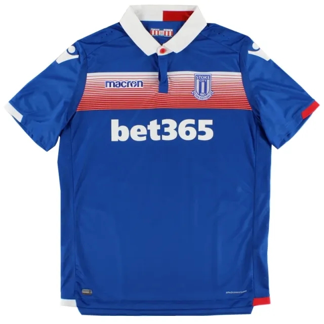 2017-18 Stoke City Macron Away Shirt XL - Stoke City / Excellent 