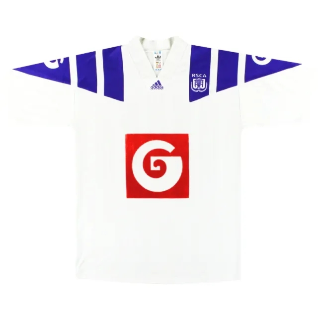 1992-93 Anderlecht adidas Home Shirt XL - Other European Clubs / Excellent 
