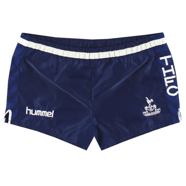 1987-89 Tottenham Hummel Home Shorts S - Tottenham Hotspur / Very good 