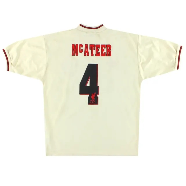 1996-97 Liverpool Reebok Away Shirt McAteer #4 M - Liverpool / Excellent 