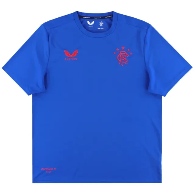 2020-21 Rangers Castore 'Champions 55' Training Shirt *As New* XXXL - Rangers / As New 