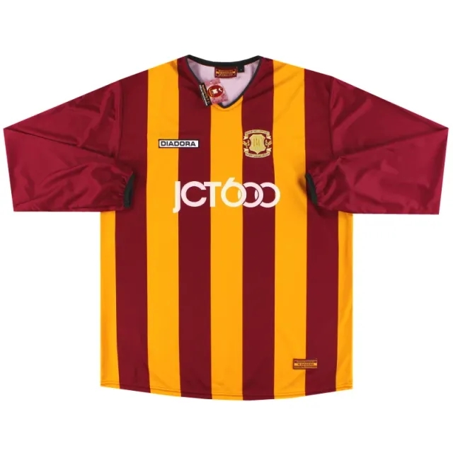 2003-04 Bradford City Diadora Centenary Home Shirt L/S *w/tags* L - Bradford City / w/tags 