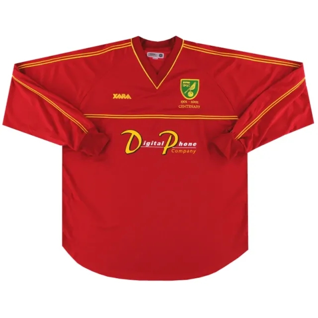 2001-02 Norwich City Centenary Away Shirt L/S *As New* XL - Norwich City / As New 