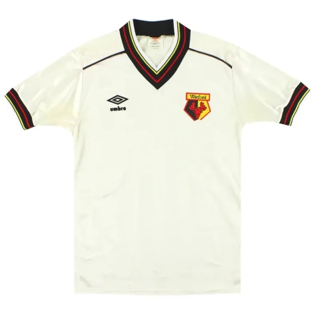 1982-85 Watford Umbro Away Shirt S - Watford / Very good 