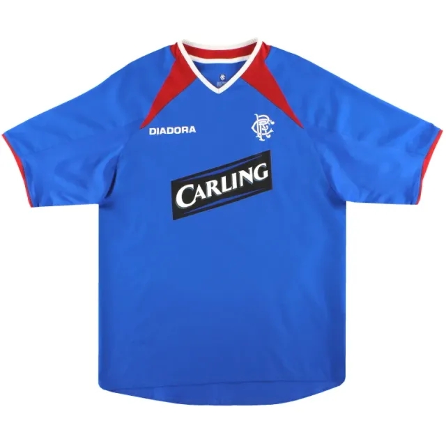 2003-04 Rangers Diadora Home Shirt XL - Rangers / Excellent 