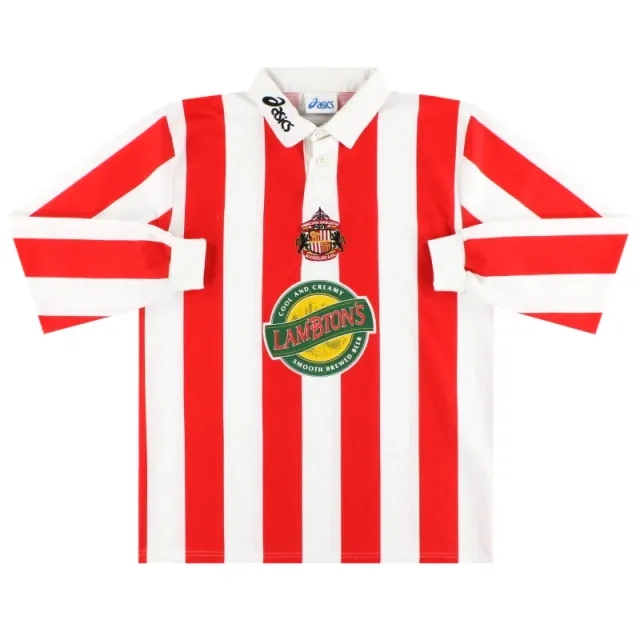 1997-99 Sunderland Asics Home Shirt L/S L - Sunderland / Excellent 