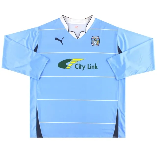 2010-11 Coventry Puma Home Shirt L/S *Mint* XXL - Coventry City / Mint 