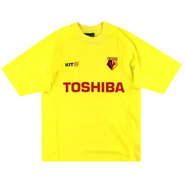 2001-02 Watford Home Shirt M - Watford / Excellent 