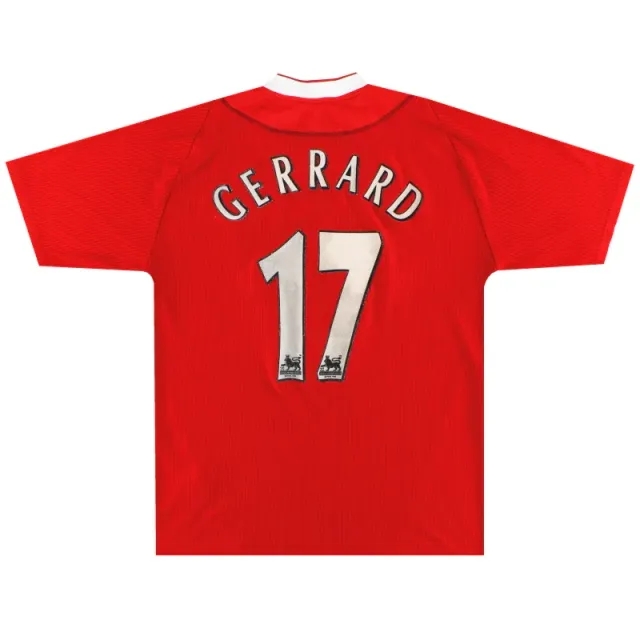 2002-04 Liverpool Reebok Home Shirt Gerrard #17 XXL - Liverpool / Excellent 