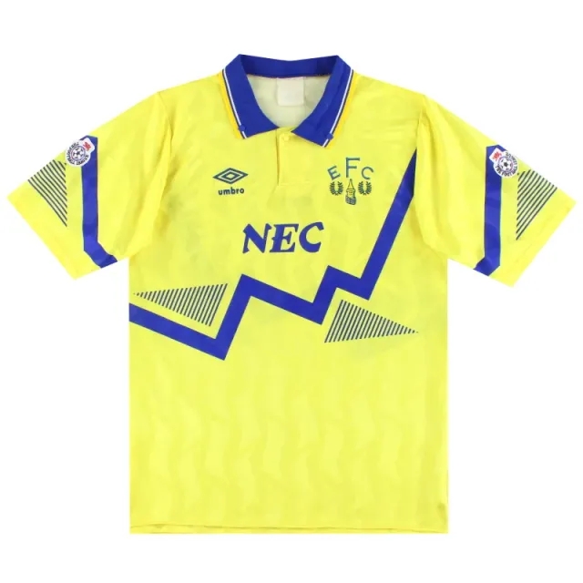 1990-92 Everton Umbro Away Shirt L - Everton / Excellent 