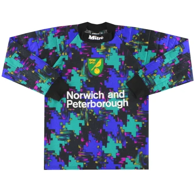 1996-97 Norwich City Mitre Goalkeeper Shirt S - Norwich City / Very good 