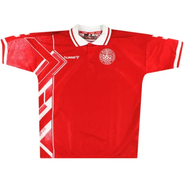 1994-96 Denmark Hummel Home Shirt *As New* L - Denmark / As New 