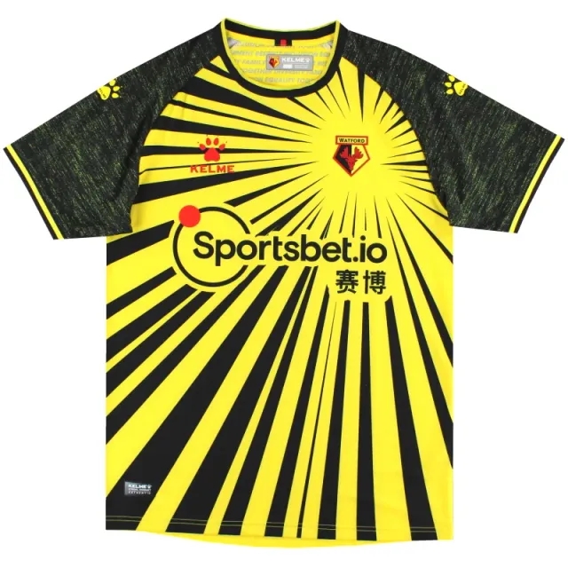 2020-21 Watford Kelme Home Shirt M - Watford / Excellent 