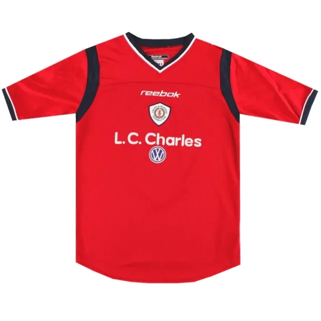 2001-02 Crewe Alexandra Reebok Home Shirt #8 L.Boys - Crewe Alexandra / Excellent 