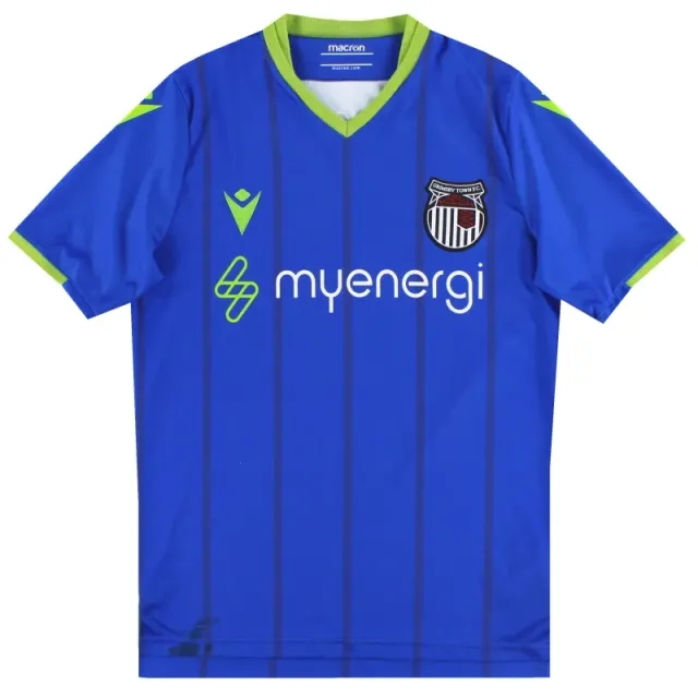 2022-23 Grimsby Town Macron Away Shirt S - Grimsby Town / Excellent 