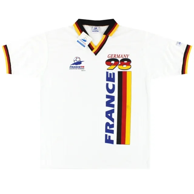 1998-00 Germany 'France 98' Graphic Fan Shirt *w/tags* L/XL - Germany / w/tags / Large