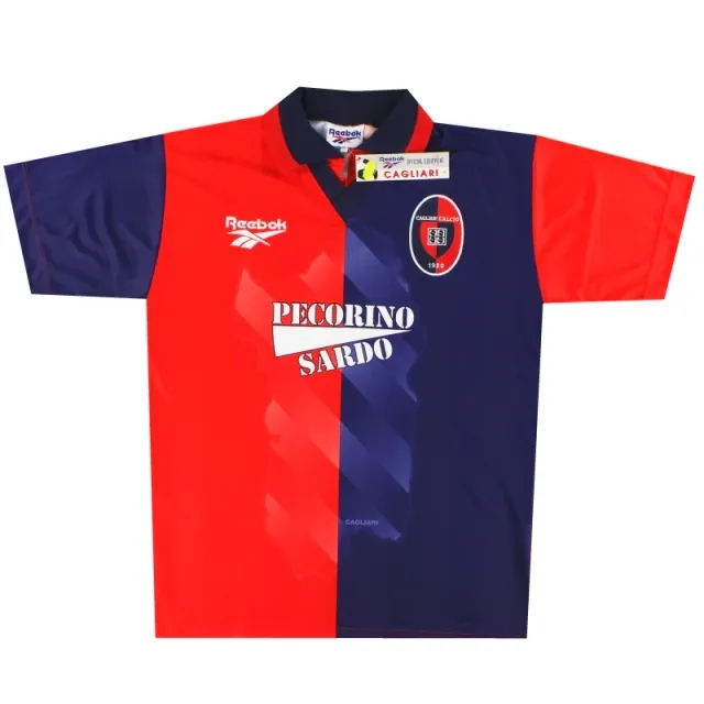 1997-98 Cagliari Reebok Home Shirt *w/tags* L - Other Italian Clubs / w/tags 