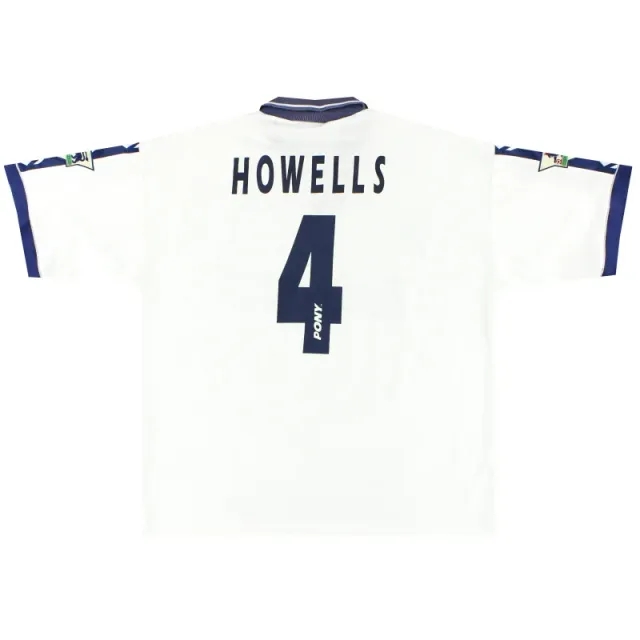 1995-97 Tottenham Pony Home Shirt Howells #4 XL - Tottenham Hotspur / Excellent 
