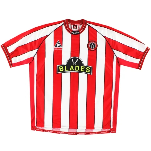 1999-00 Sheffield United Le Coq Sportif Home Shirt XL - Sheffield United / Excellent 