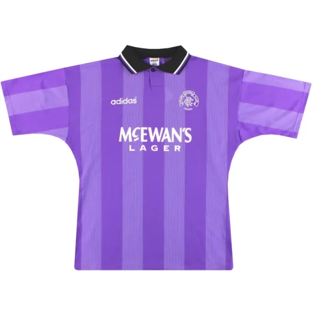 1994-95 Rangers adidas European Shirt *Mint* M/L - Rangers / Mint / Medium